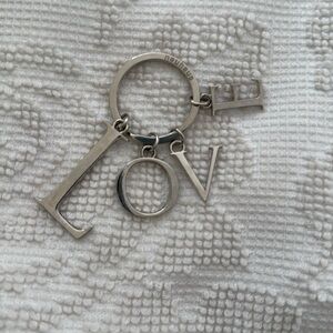 Neuhaus Chrome color LOVE Bag charm or keychain